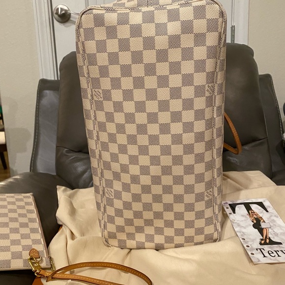 ❌SOLD❌Louis Vuitton Neverfull GM azur with pouch - Picture 7 of 16